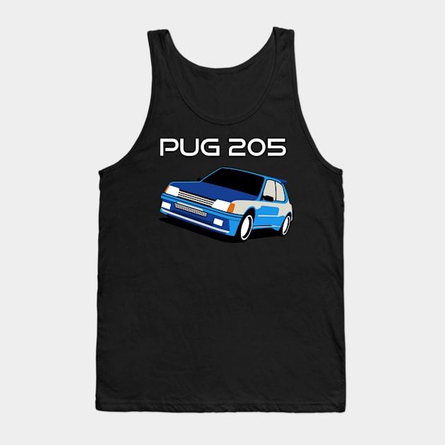 Pug 205 Tank Top by masjestudio